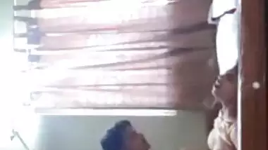 Young lovers homemade sex in missionary style