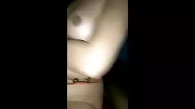 Hot look indain young wife trying new bra