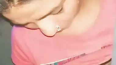 Sexy Bhabhi catches her Devar jerking and gives a handjob