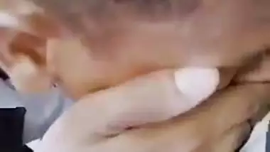 Couple enjoys on terrace in Indian college girl sex video