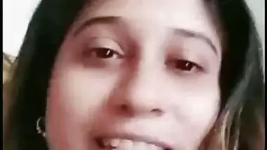 Beautiful wife shows boobs on video call to ex-lover