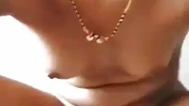 Village lady enjoys video call sex with her husband