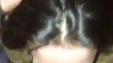 Horny Chennai girl gives a deep Tamil blowjob to her friend