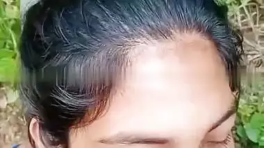 Outdoor HD desi porn of a sexy girl fucking in bushes