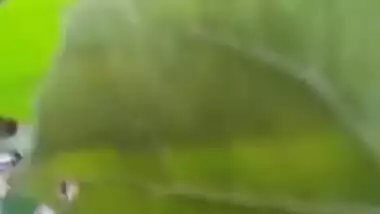 Desi college XXX girl gets her hairy pussy fucked hard in jungle MMS