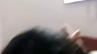 Curly hair mallu girlfriend sucking boyfriend dick