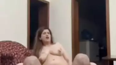 Married wife doggy sex on the floor with husband