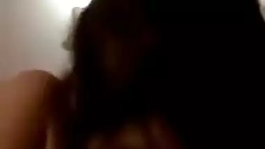 Giving blowjob and handjob