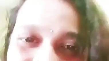 Busty aunty stripping nighty and nude show