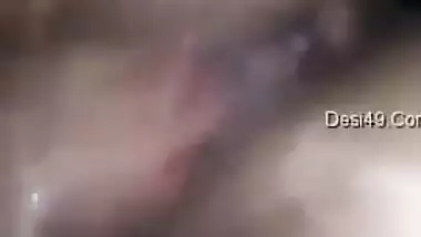 Porn clip about Indian whore taking her natural breasts out and fingering vagina