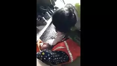 Indian lady worker having an outdoor sex
