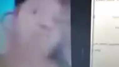 During video chat Desi gal reluctantly flashes BF her medium XXX tits