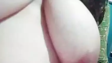 Desi Muslim unsatisfied wife showing big and long boobs