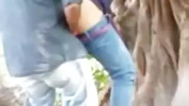 Hopeless Indian paramours fuck in public