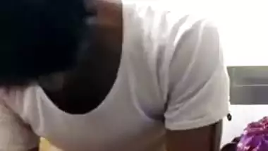 Lonely housewife sex with neighbor after a deep blowjob