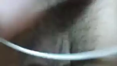 Desi wife and hubby XXX play with each other's genitals for webcam