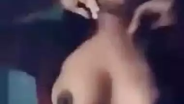 Desi Sexy Girl Playing With Her Boobs Part 3
