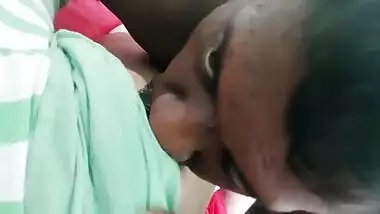 Sucking boobs of cheating wife on cam