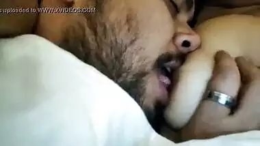 Kissing and licking hot bhabhi anushka big boobs