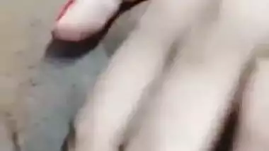 Very Hot Paki Girl Playing with her Boobs