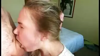 Sloopy Blowjob by a Cute Girl