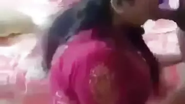 Desi milf gives an Indian blowjob to her husband’s friend