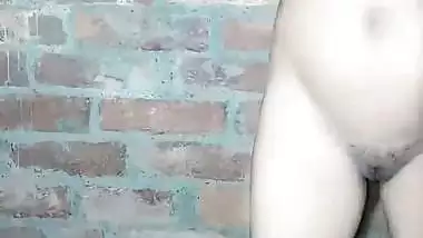 Dehati sex of a man fucking his wife in a standing position