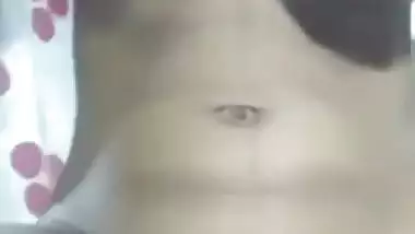 Cute Village Girl Fingering her Hairy Pussy