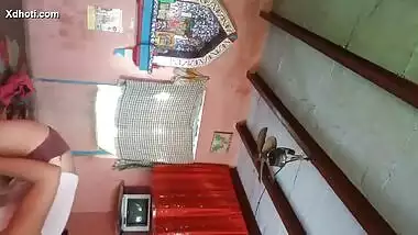 Desi beautiful girl selfie video making