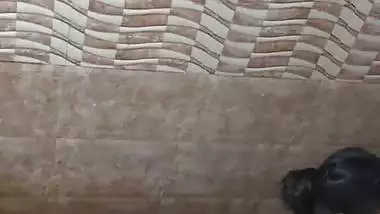 Naked mom bathing caught by horny son for masturbation