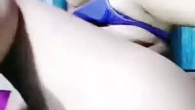 Bengali girl pink pussy fingering on video call