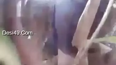 Forest is a good place for the Desi slut and XXX buddy to have sex