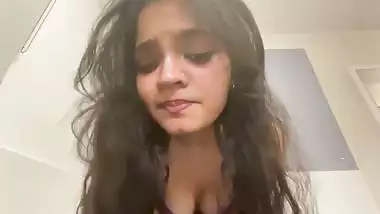 Sexy babe teases her viewers on an adult webcam in NRI porn