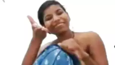 Indian girl bathing video call