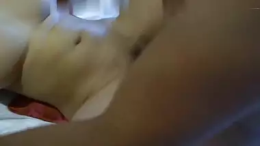 GF fucks like a whore in Indian sex video after a long wait