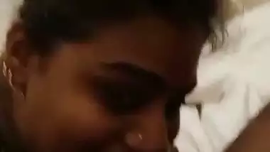 Sucking a dick before getting fucked in the Telugu sex video